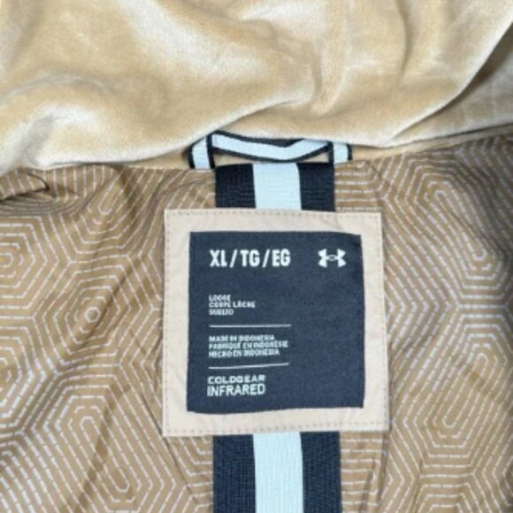 Under Armour Men's UA Limitless Down Jacket Hooded 700FP Camel Size XL NWT $280 - Picture 4 of 7
